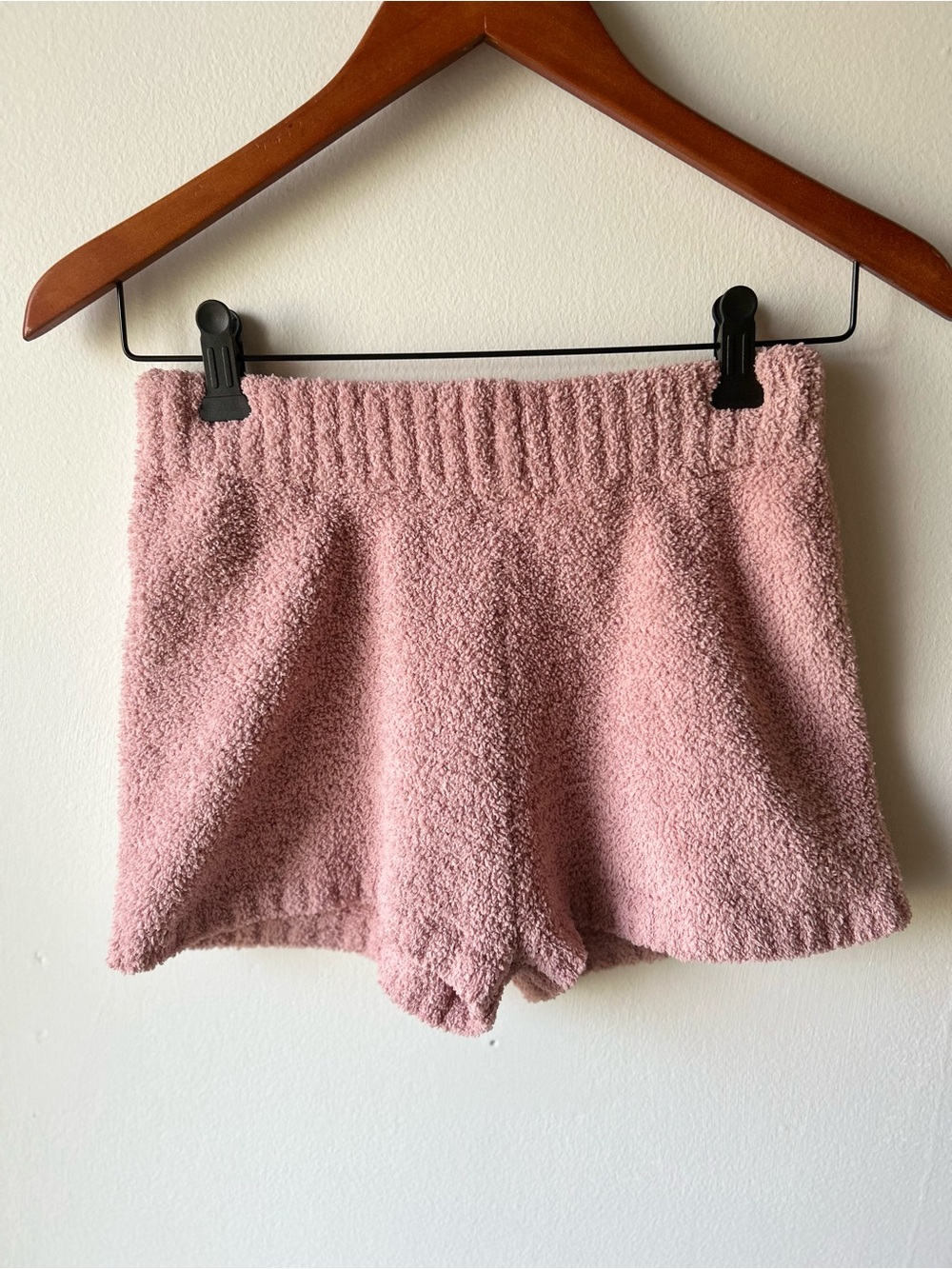 superdown Dusty Pink Plush Pajama Lounge Shorts